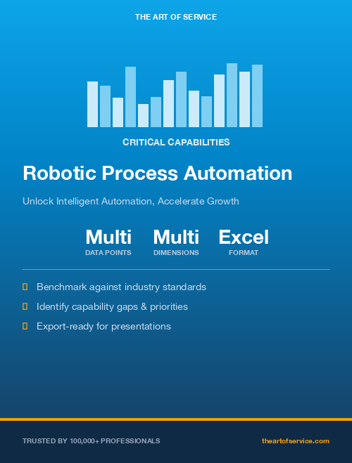 Robotic Process Automation Critical Capabilities