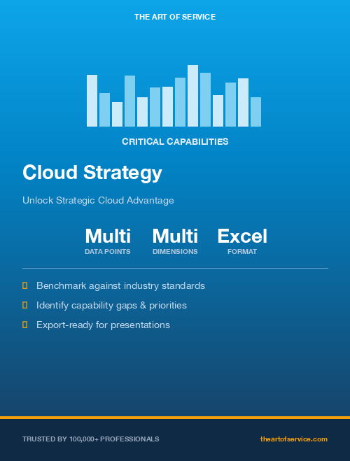Cloud Strategy Critical Capabilities