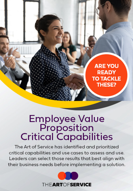 Employee Value Proposition Critical Capabilities
