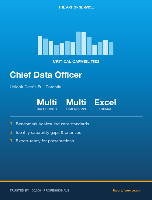 Chief Data Officer Critical Capabilities