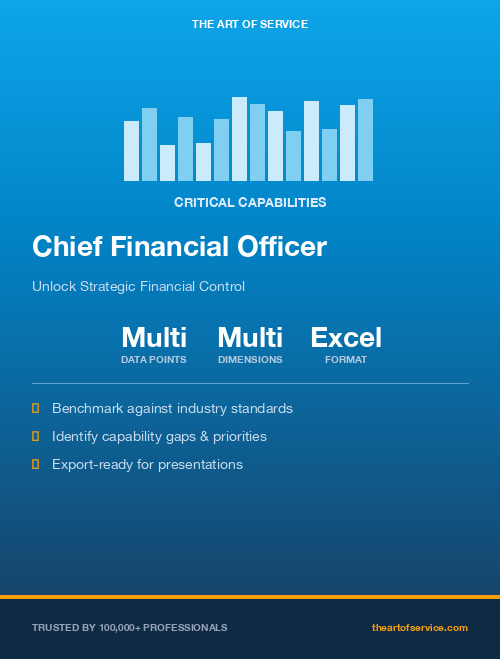 Chief Financial Officer Critical Capabilities
