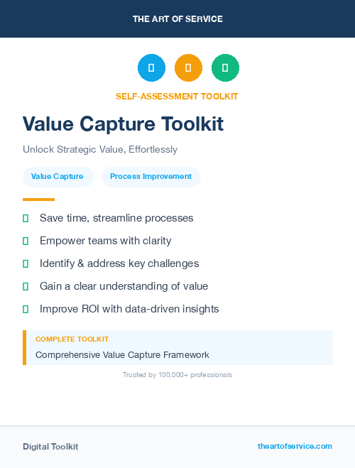 Value Capture Toolkit