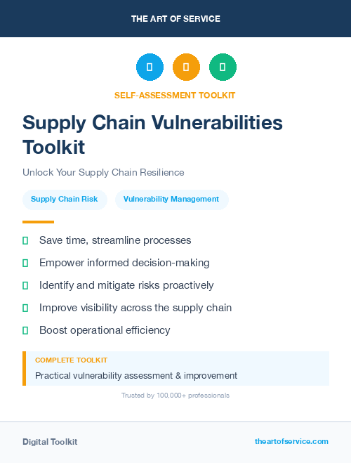 Supply Chain Vulnerabilities Toolkit