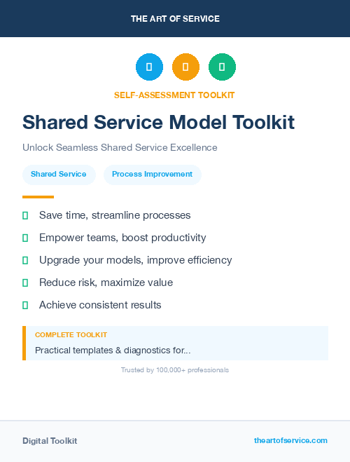 Shared Service Model Toolkit