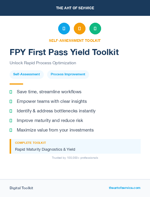 FPY First Pass Yield Toolkit