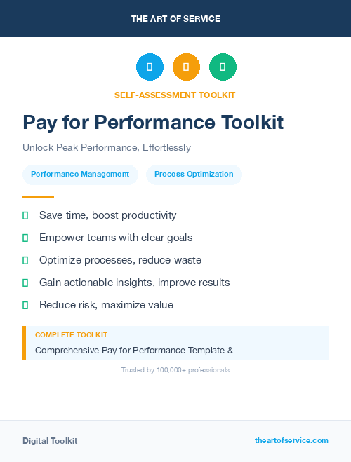 Pay for Performance Toolkit