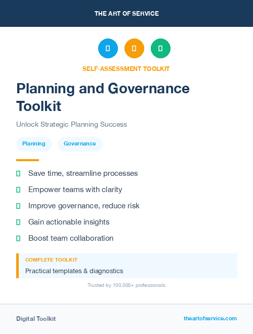 Planning and Governance Toolkit