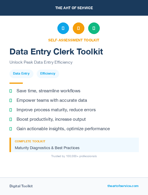 Data Entry Clerk Toolkit