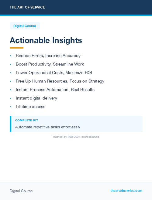 Actionable Insights: Robotic Process Automation