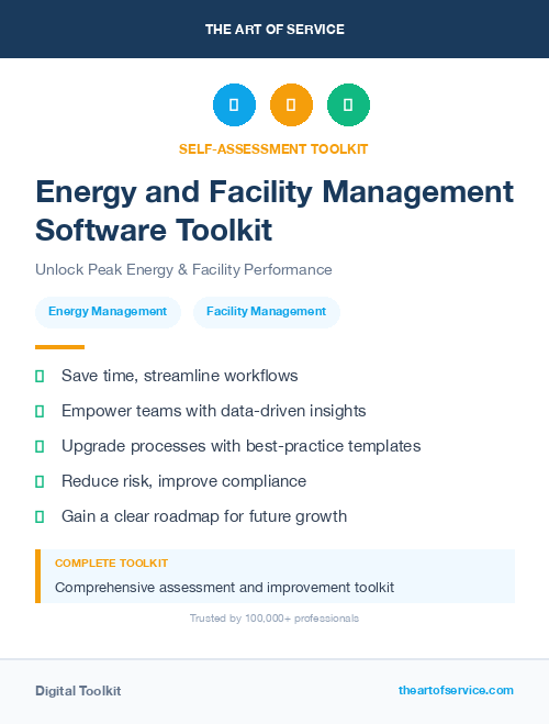 Energy and Facility Management Software Toolkit