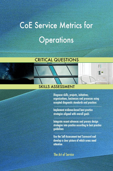CoE Service Metrics for Operations Toolkit