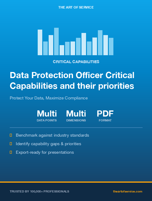 Data Protection Officer Critical Capabilities and their priorities