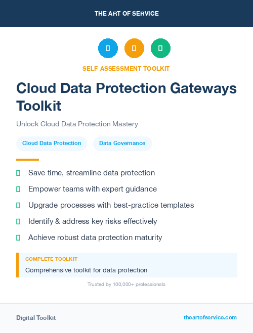 Cloud Data Protection Gateways Toolkit
