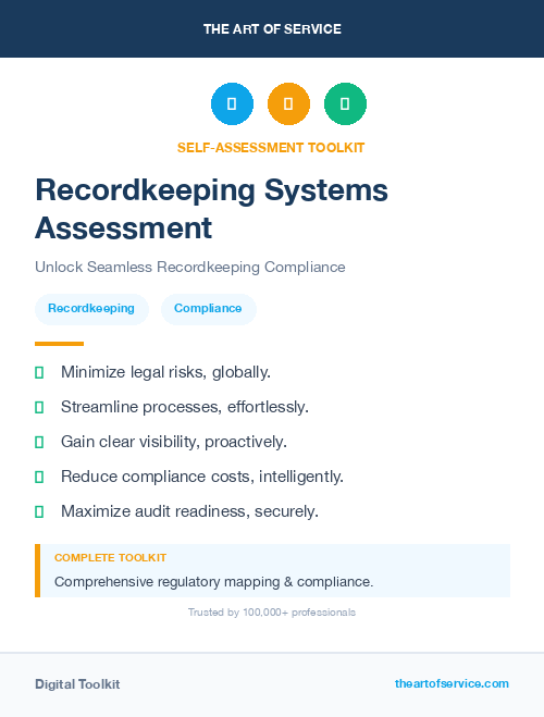Recordkeeping Systems Assessment