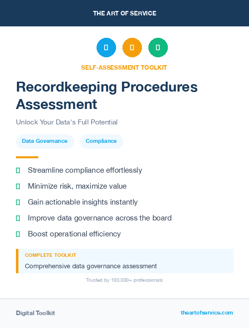Recordkeeping Procedures Assessment