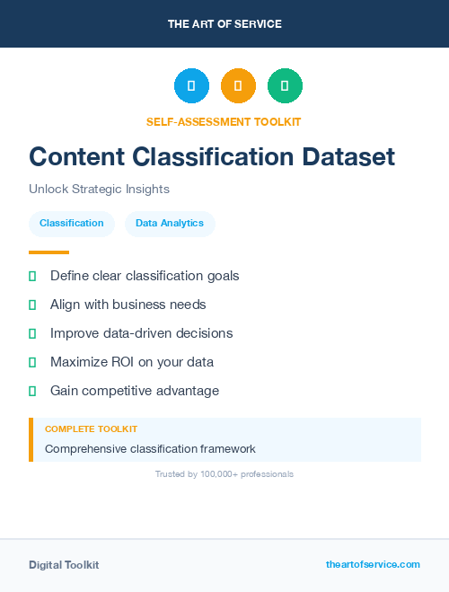 Content Classification Dataset