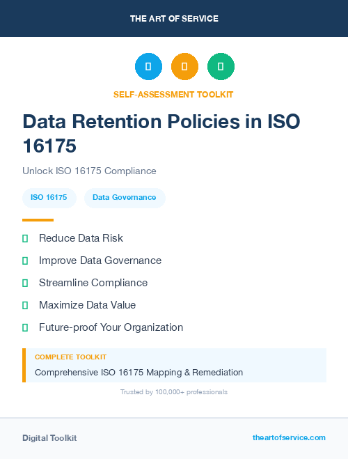 Data Retention Policies in ISO 16175