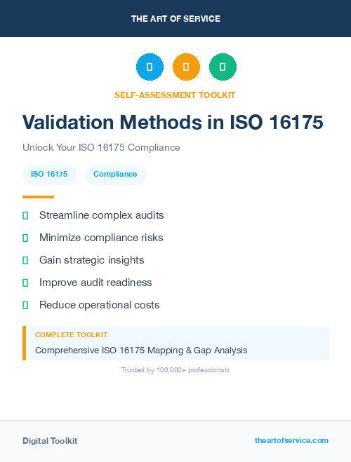 Validation Methods in ISO 16175