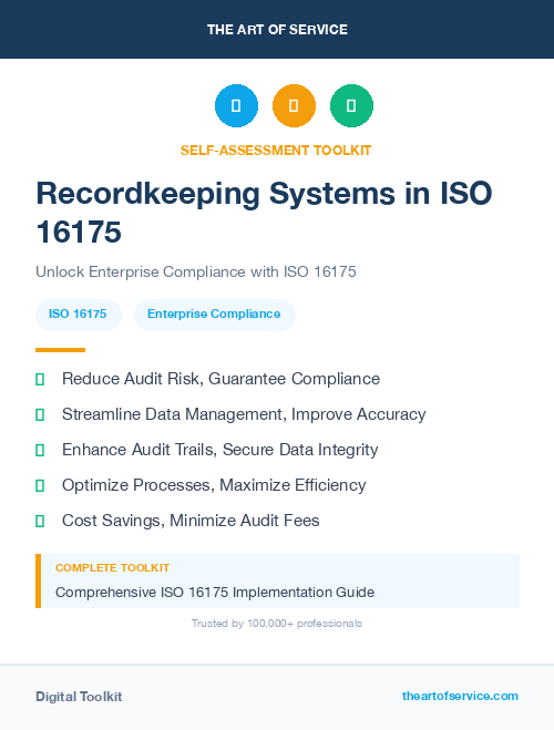 Recordkeeping Systems in ISO 16175