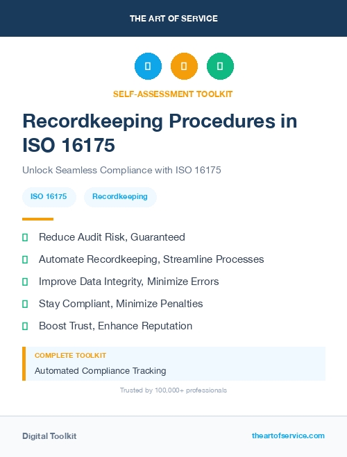 Recordkeeping Procedures in ISO 16175