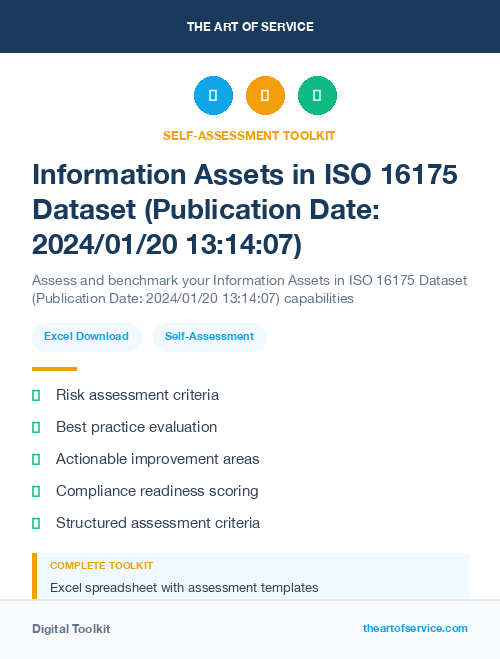 Information Assets in ISO 16175 Dataset