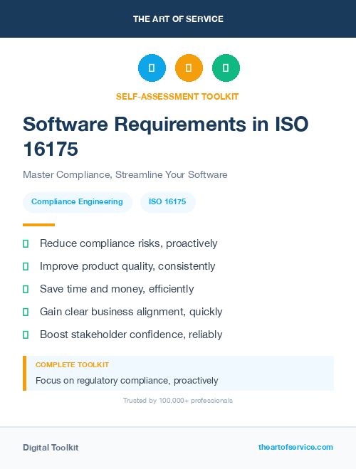 Software Requirements in ISO 16175