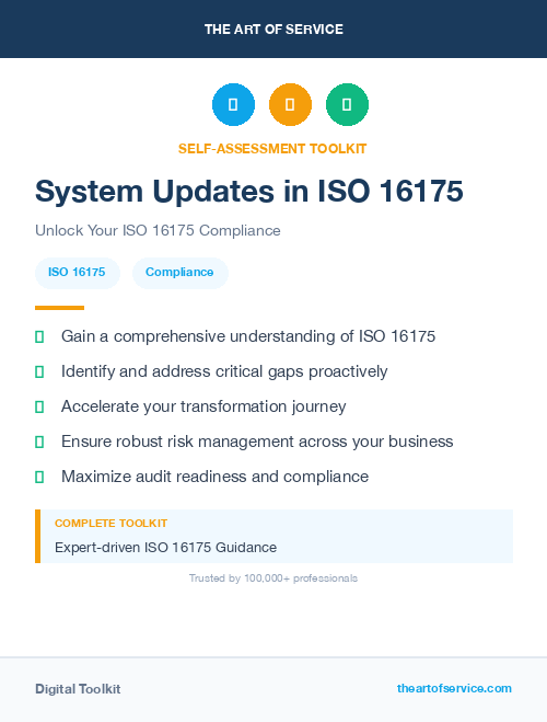 System Updates in ISO 16175