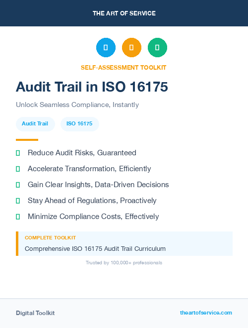 Audit Trail in ISO 16175
