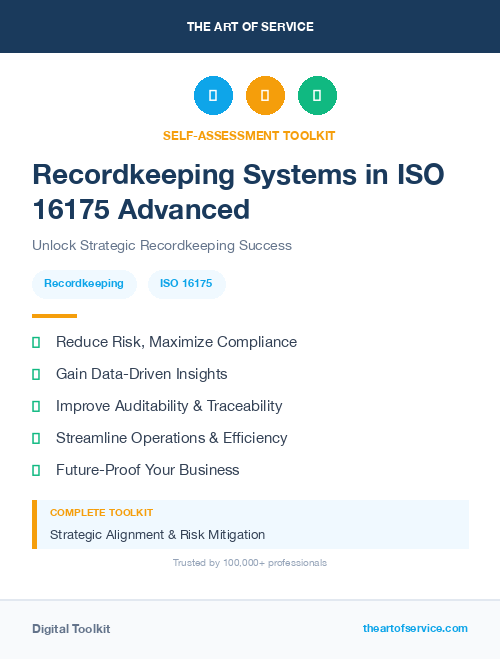 Recordkeeping Systems in ISO 16175 Advanced