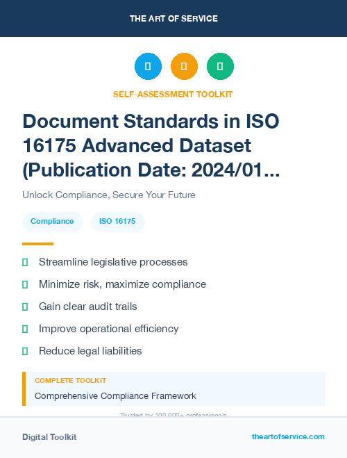 Document Standards in ISO 16175 Advanced Dataset