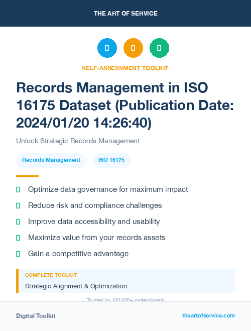 Records Management in ISO 16175 Dataset