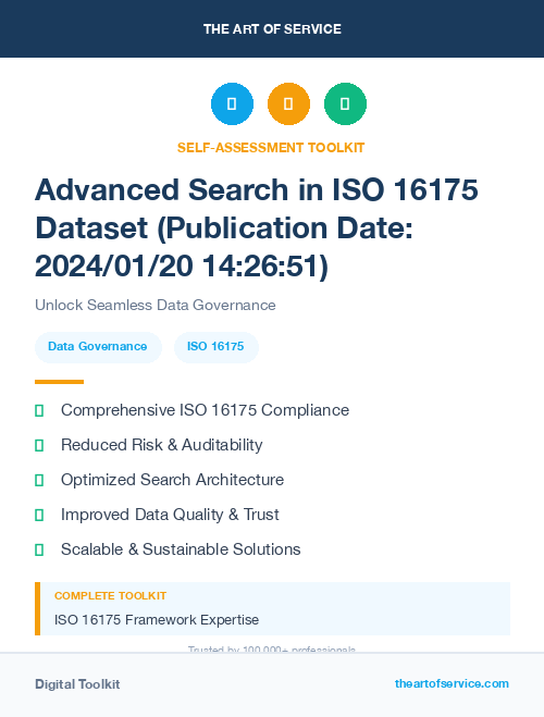 Advanced Search in ISO 16175 Dataset