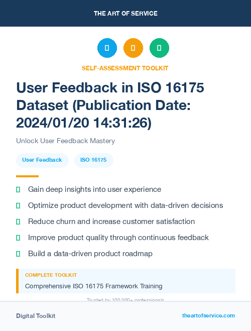 User Feedback in ISO 16175 Dataset