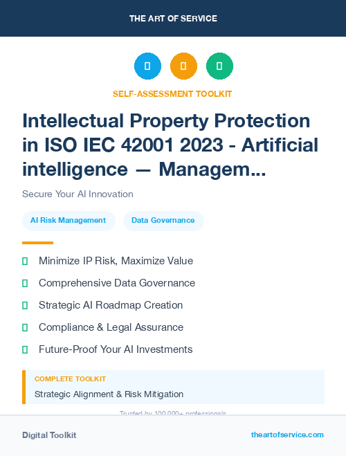 Intellectual Property Protection in ISO IEC 42001 2023 - Artificial intelligence — Management system Dataset