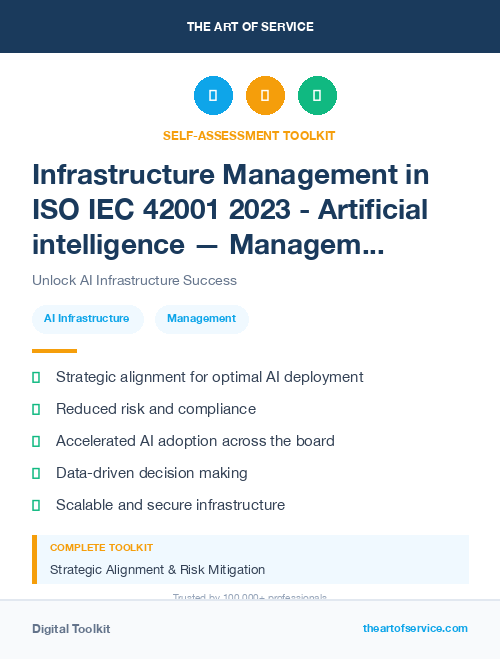 Infrastructure Management in ISO IEC 42001 2023 - Artificial intelligence — Management system Dataset