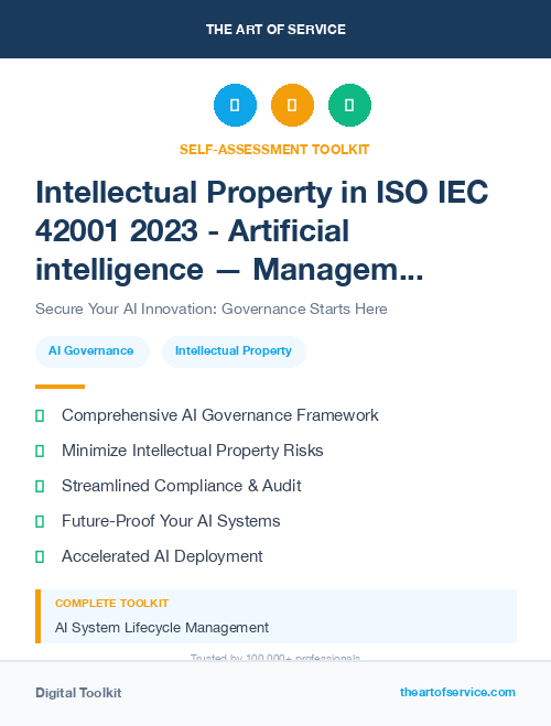 Intellectual Property in ISO IEC 42001 2023 - Artificial intelligence — Management system Dataset