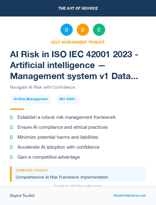 AI Risk in ISO IEC 42001 2023 - Artificial intelligence — Management system v1 Dataset