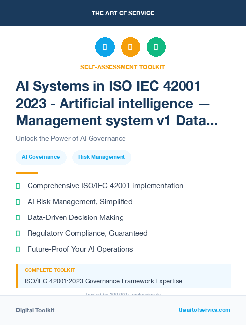 AI Systems in ISO IEC 42001 2023 - Artificial intelligence — Management system v1 Dataset