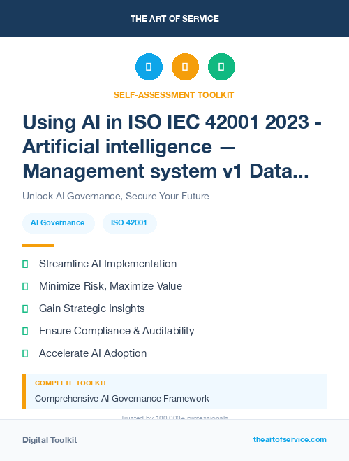 Using AI in ISO IEC 42001 2023 - Artificial intelligence — Management system v1 Dataset