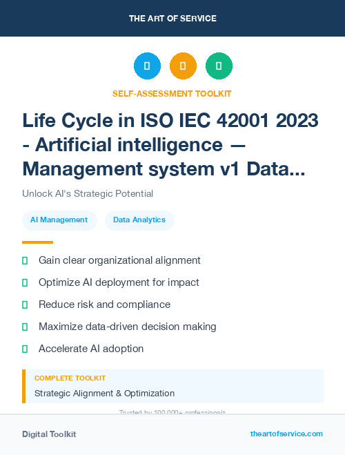 Life Cycle in ISO IEC 42001 2023 - Artificial intelligence — Management system v1 Dataset