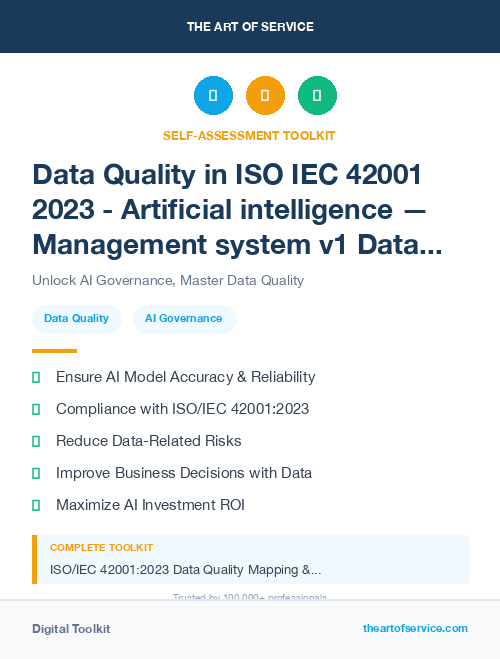 Data Quality in ISO IEC 42001 2023 - Artificial intelligence — Management system v1 Dataset