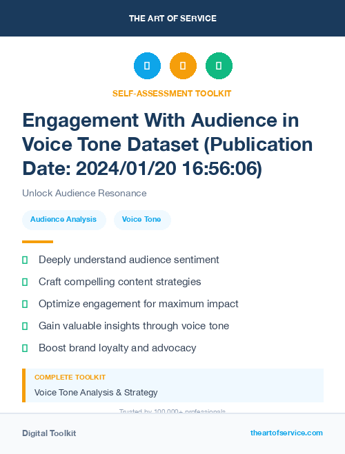 Engagement With Audience in Voice Tone Dataset
