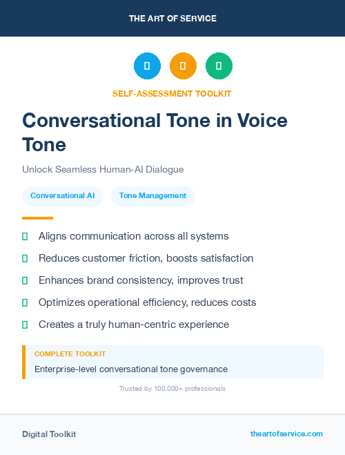 Conversational Tone in Voice Tone