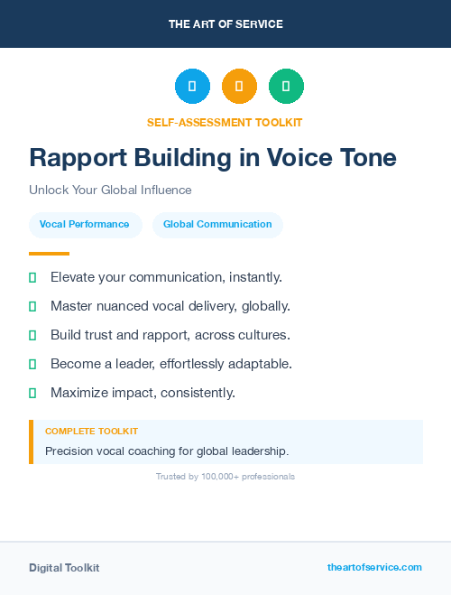 Rapport Building in Voice Tone