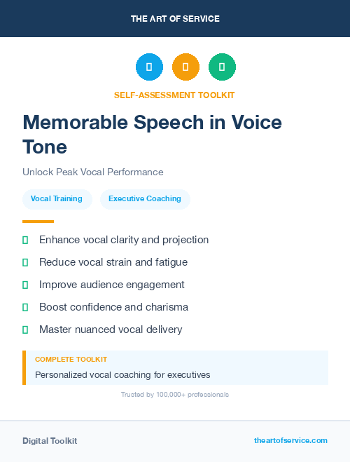 Memorable Speech in Voice Tone