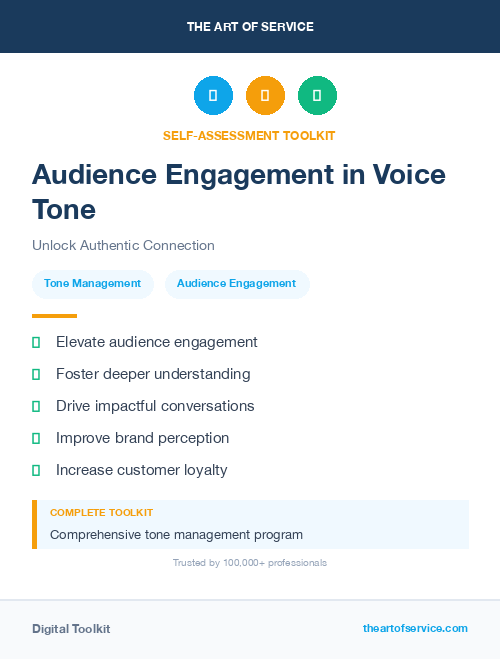 Audience Engagement in Voice Tone