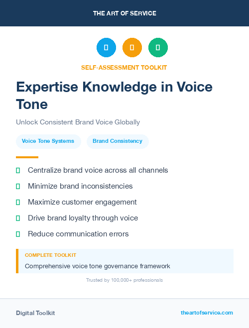 Expertise Knowledge in Voice Tone