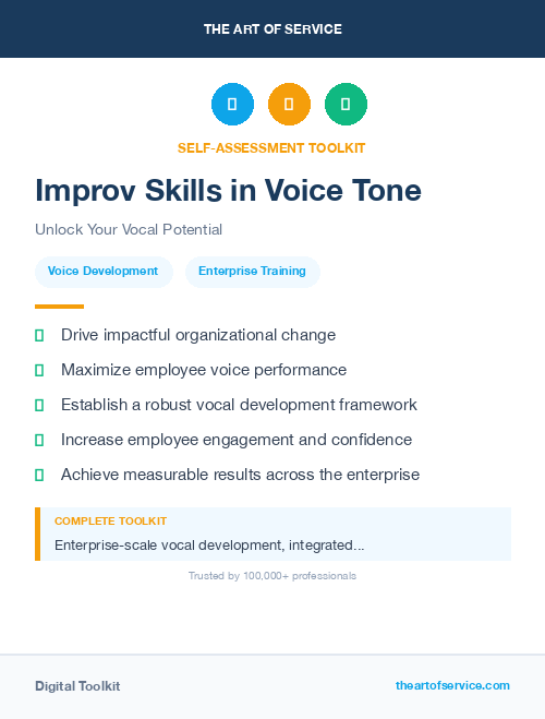 Improv Skills in Voice Tone