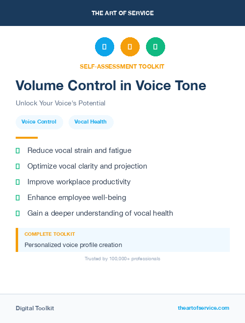 Volume Control in Voice Tone