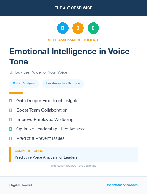 Emotional Intelligence in Voice Tone